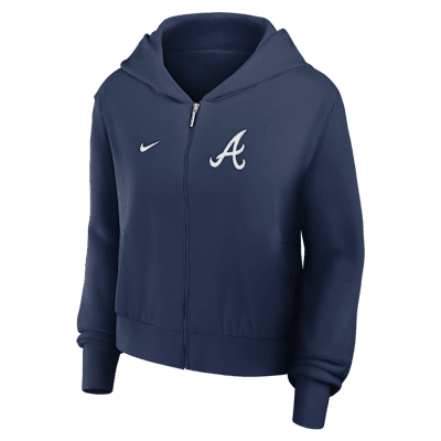 Atlanta Braves Women's Nike MLB Full-Zip Hoodie. Nike.com
